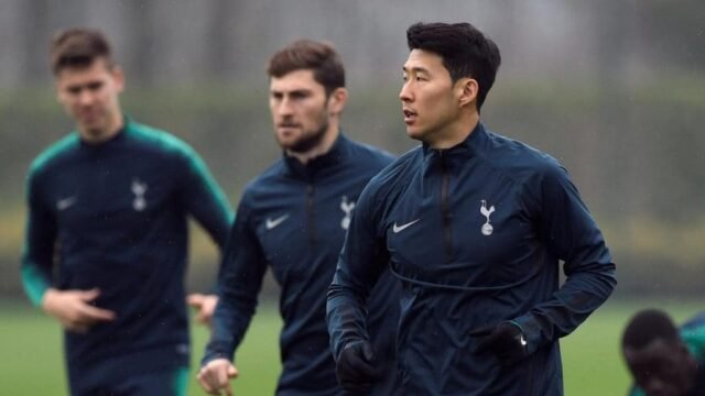 Son Heung min tottenham training