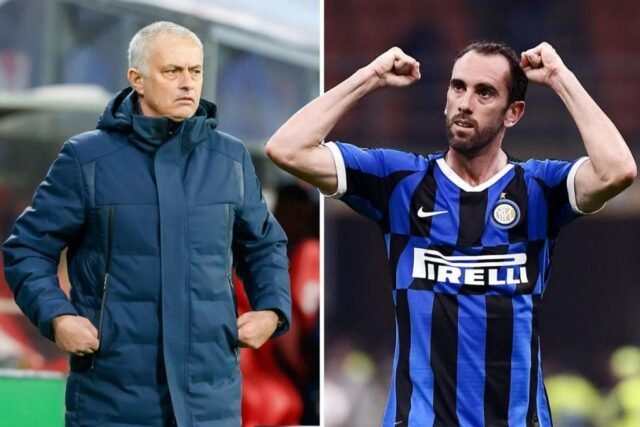 Jose Mourinho Diego Godin