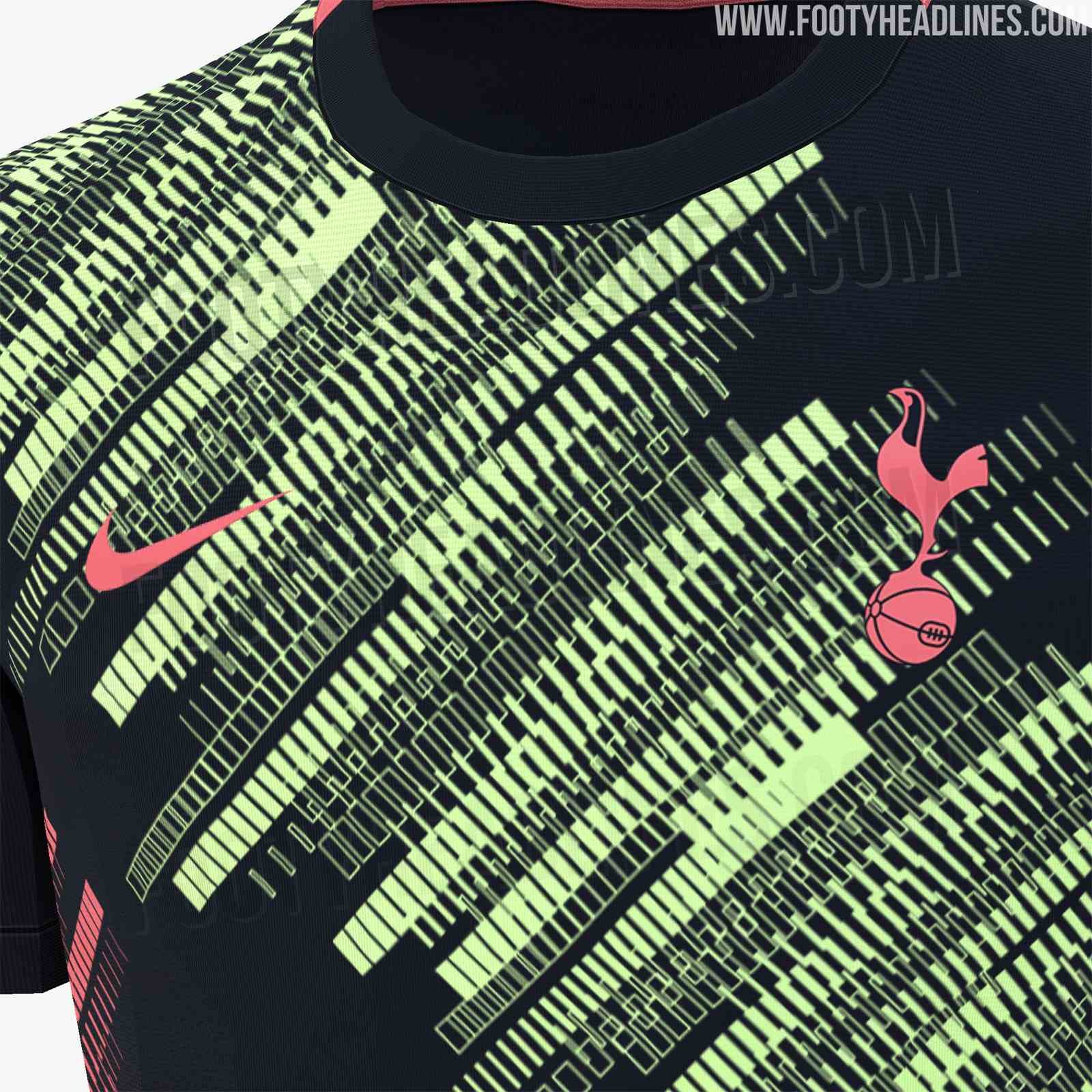 Jersey Nike Tottenham Hotspur FC Pre-Match 2020-2021 Black-Lava