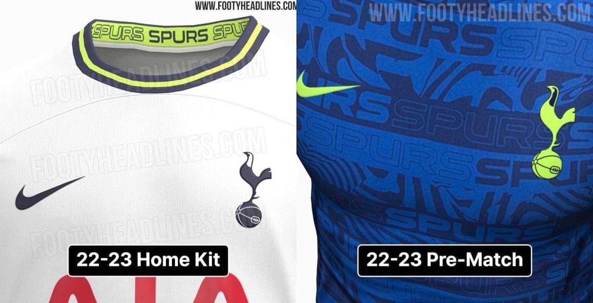 Nike-Tottenham-Spurs-Pre-match-shirt-Home-Kit-2022-23-season-LEAKED